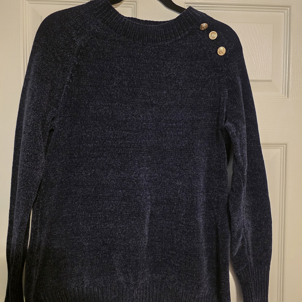 Belle Deep Black Textured Sweater
